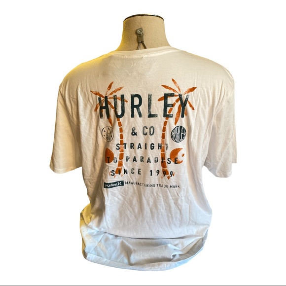 Hurley Other - NWT Hurley Straight To Paradise White Tee Shirt Size XL